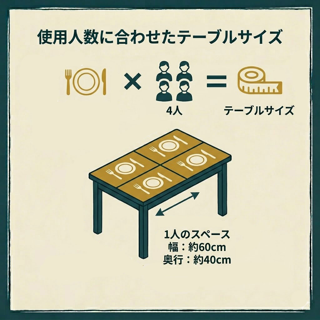 ダイニングテーブルの選び方完全ガイド｜サイズ・人数別に失敗しない