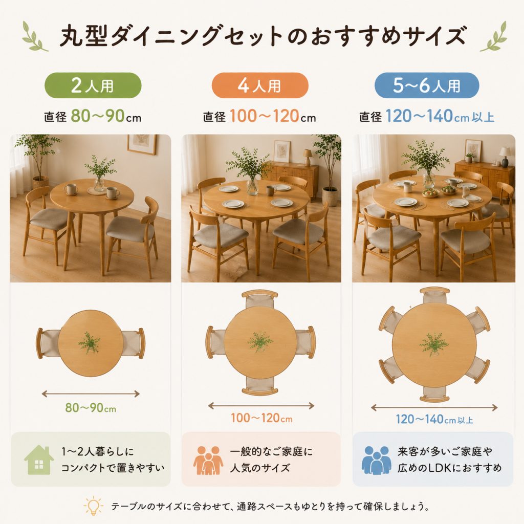 かねたや 椅子 木製 天然木 高級家具 ダイニングチェア リビング 丸い 丸型ダイニングセットの魅力とは？おしゃれで使いやすい理由を徹底解説
