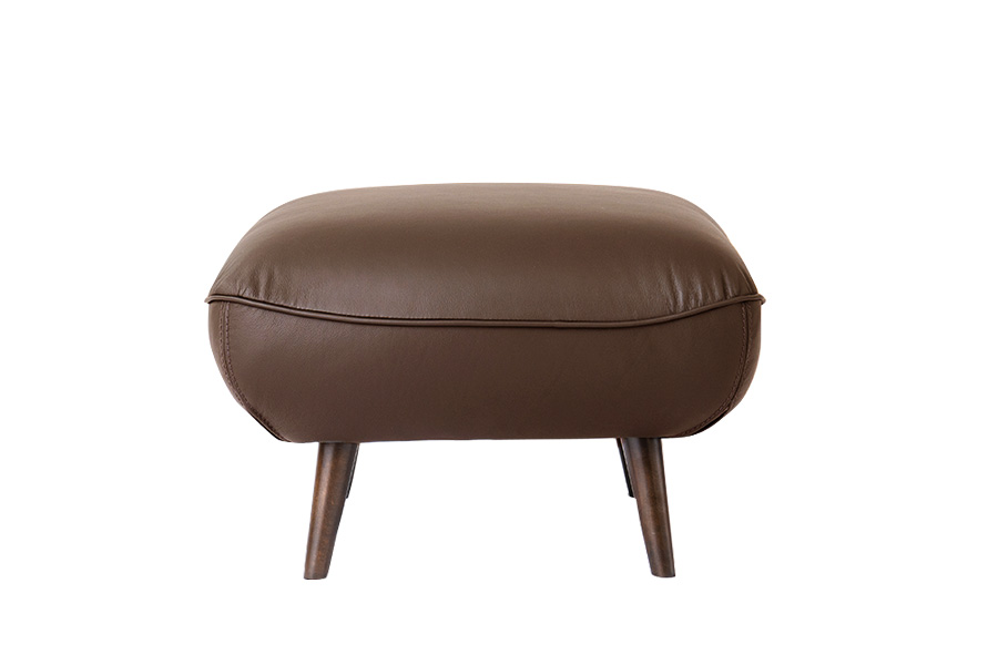 革張り　白ぬりのスツール スツール NOA (ノア)