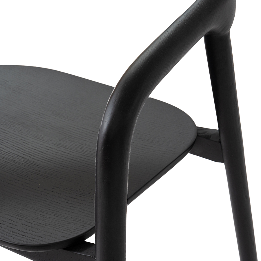 直接引取希望】かねたや ダイニングチェア 黒