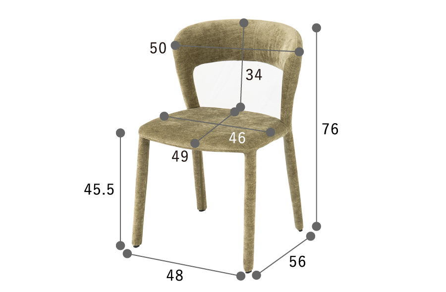 ダイニングチェア monaco chair / モナコ チェア 【かねたや × moda en