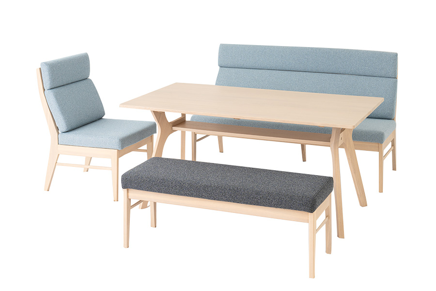 【直接取引12000円引】ダイニング背付きベンチ peacestore_ks-1887