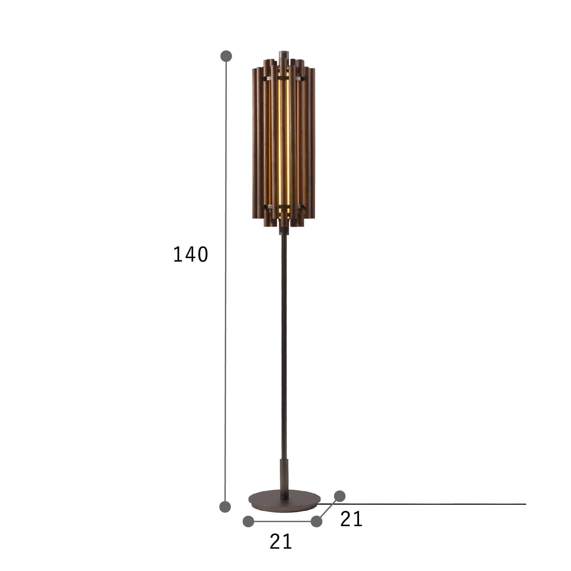 LYKKE リッケ サンスリット フロアライト Sunslit - floor light