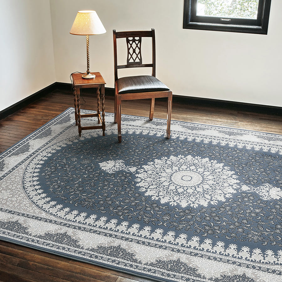 Prevell プレーベル ウィルトンカーペット 160×230cm ブルー プレーベル マティ