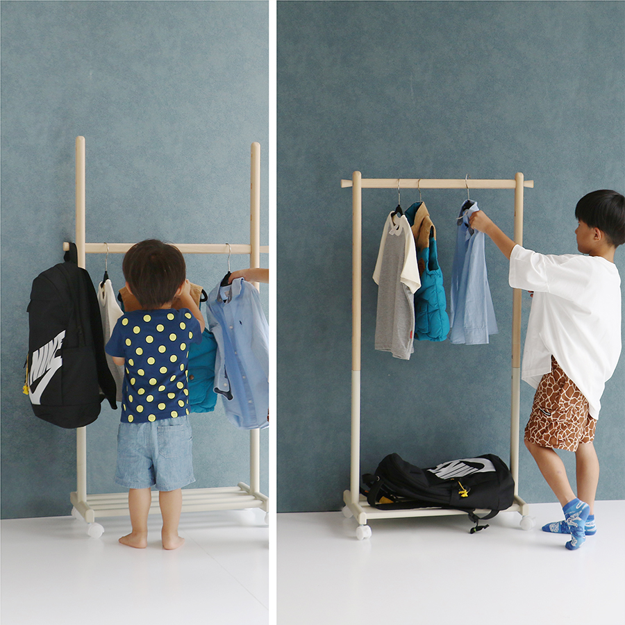 Karimoku ハンガーラック　子供用　売場展開中！！！ 学習机・勉強机ならカリモク家具｜デスク関連アイテム｜国産家具