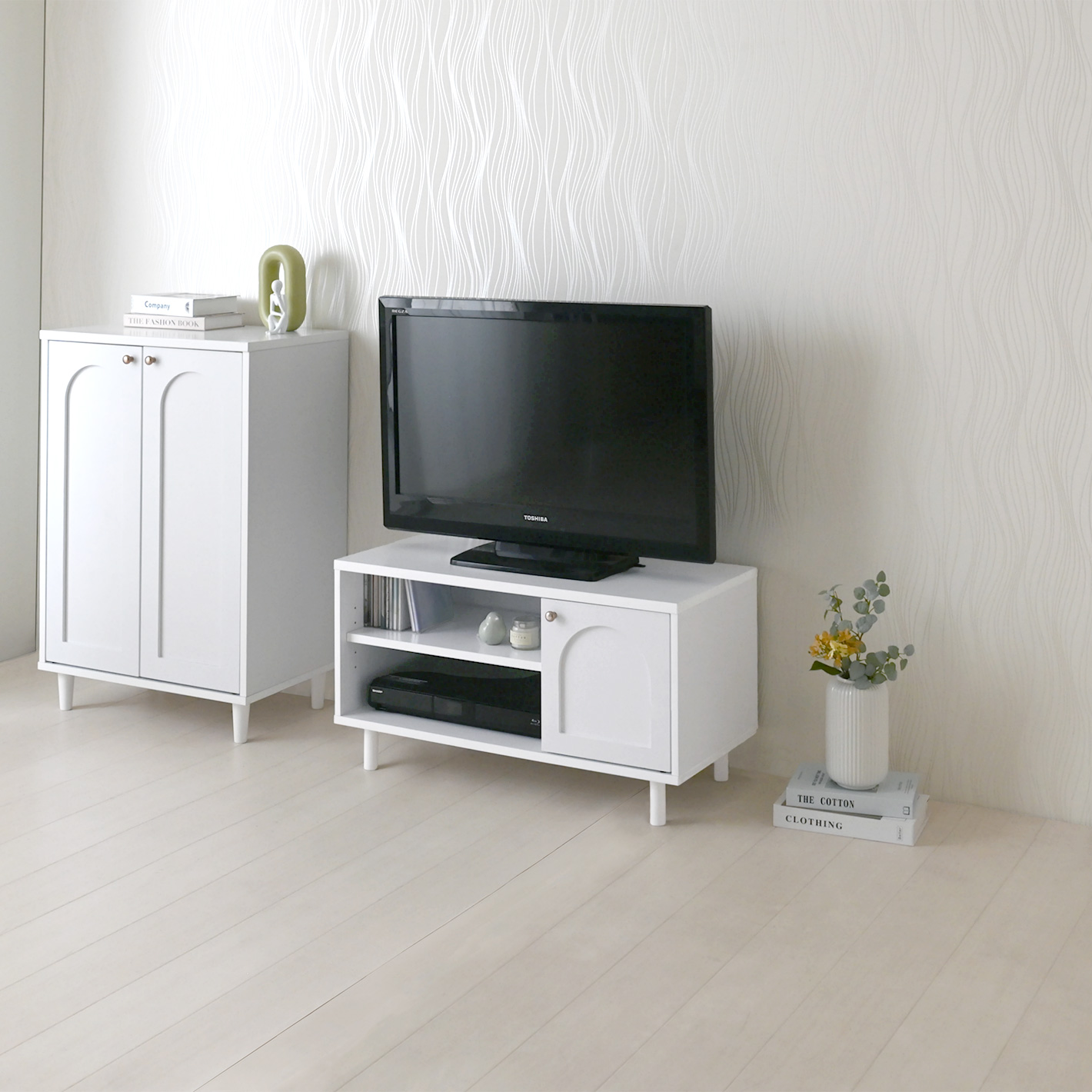 フォーフル KAURA（カウラ）テレビボード（80cm幅） KA45-80L 送料込み