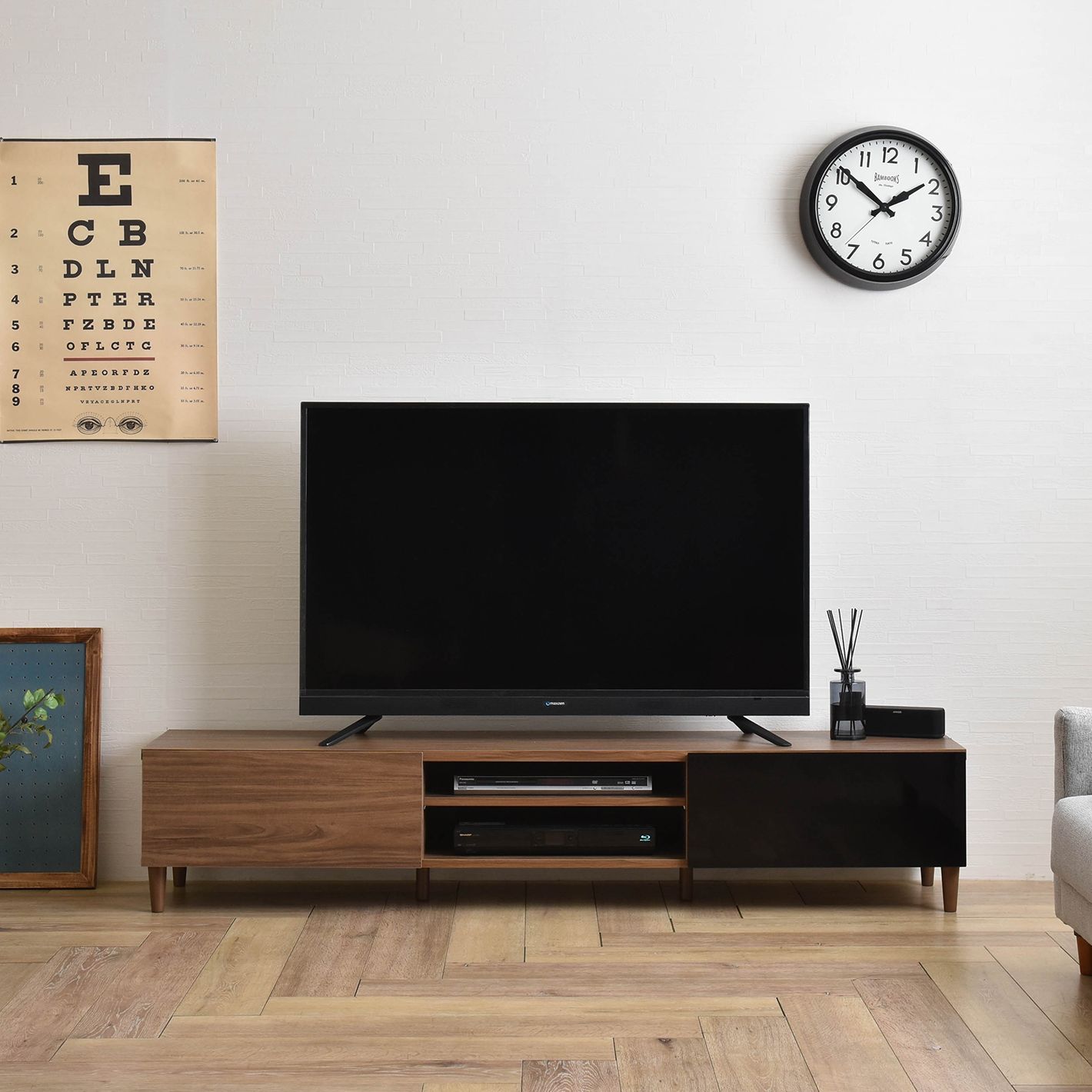 フォーフル　HELM（ヘルム） テレビ台 ローボード（176cm幅） 送料込み・玄関渡し品