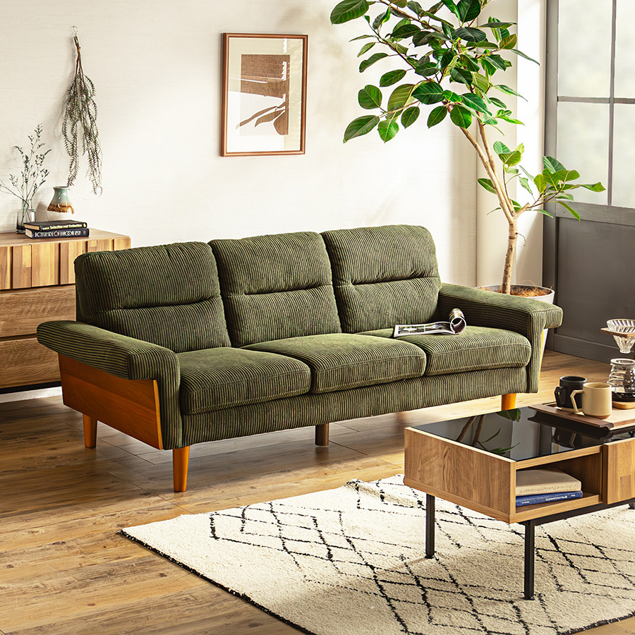 軒先渡し東馬 リガラLDソファ 東馬 LDソファ セット(右+アームレス