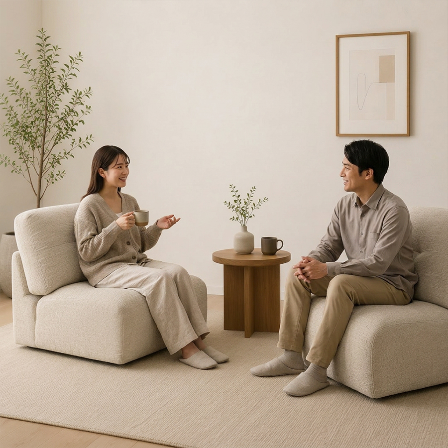 mochi【ほぼ新品】　LOWYAソファ専用クッション付※お届け対応も可 Mochi（モチ） ソファ｜ 1.25AL 【幅82cm】