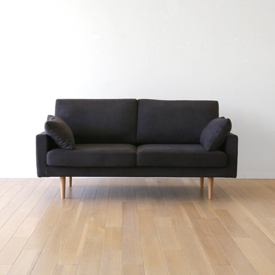 高野木工　レオソファ2.5人掛け　送料込み LEO SOFA 2.5人掛け ライトブルー オーク脚/ウォルナット脚