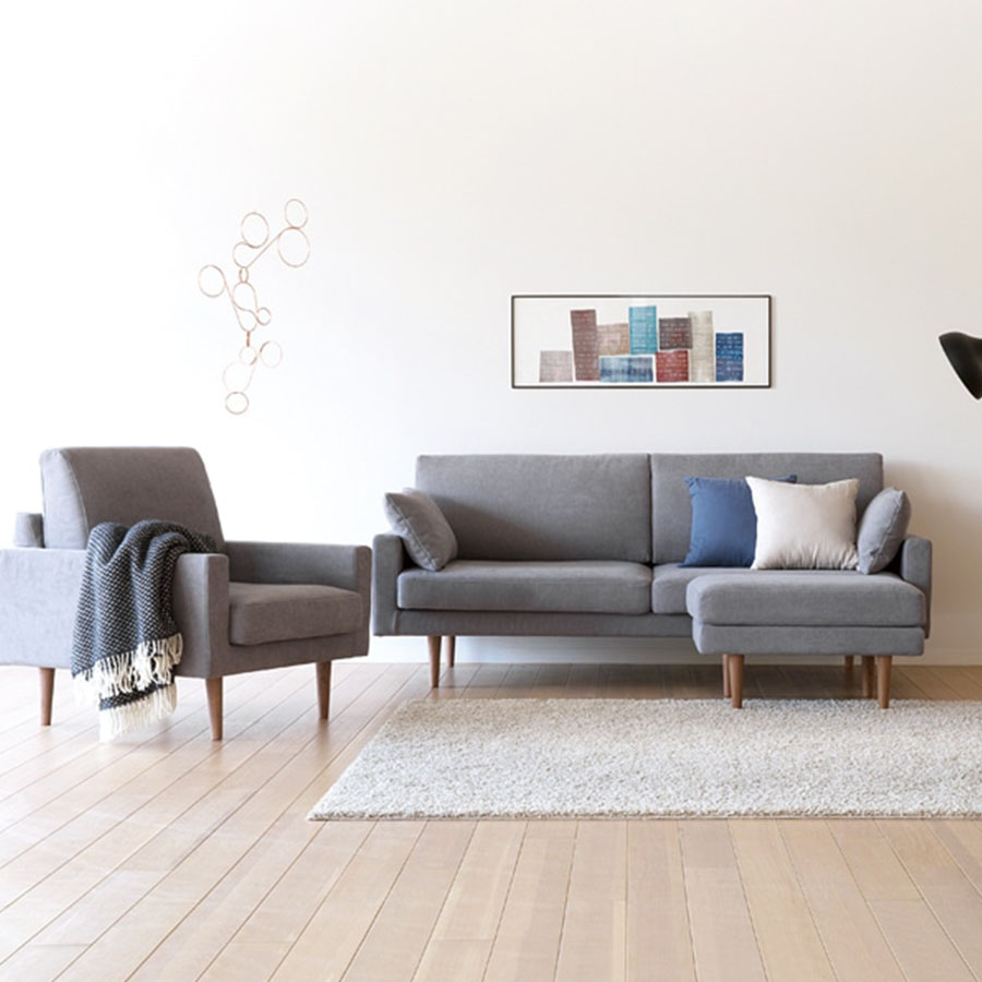 高野木工 LEO レオ ソファ 3人掛け ダークグレー レオソファ 3人掛け GRAY(W195×D85×H82cm)税込￥138,000～ | 高野木工