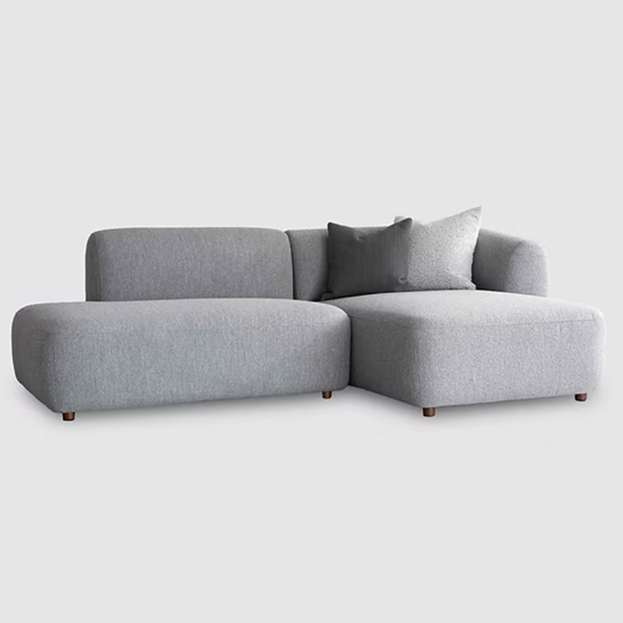 PENNY chaise m52（向かって右肘）＋open end m55（向かって右バック）、カラー：シルバー<br>TOTAL ¥313,500<p><span style="color: #d60000; font-weight: bold;">※完成イメージをご希望の場合は、別売りのタイプのソファを組み合わせてご使用ください。</span></p>