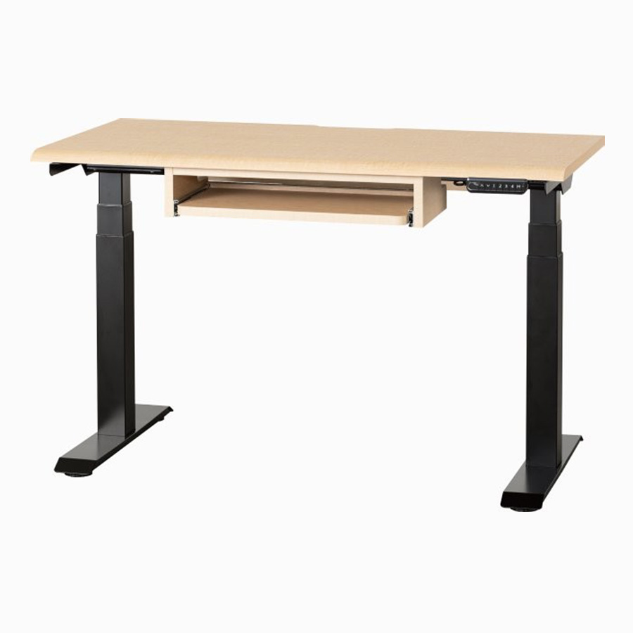 小島工芸 電動昇降デスク JDEA-120 スライドトレー付き（着脱可能）