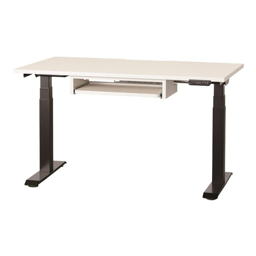 小島工芸 電動昇降デスク C1EA-130 スライドトレー付き（着脱可能