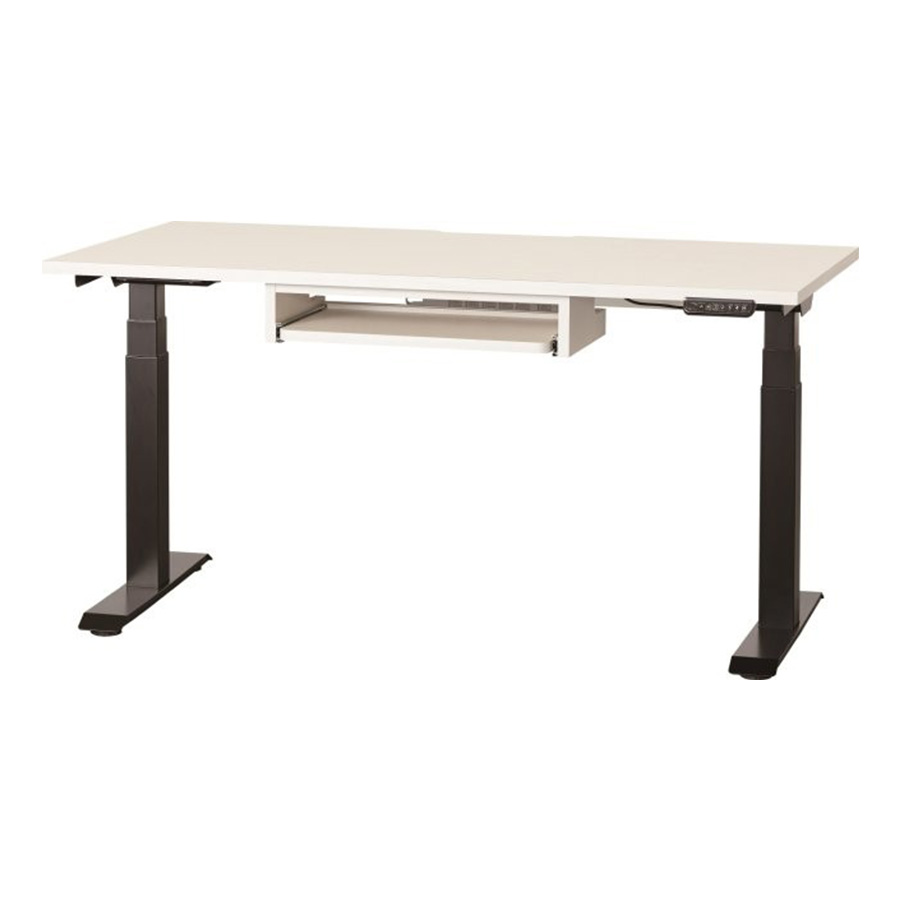 小島工芸 電動昇降デスク C1EA-150 スライドトレー付き（着脱可能