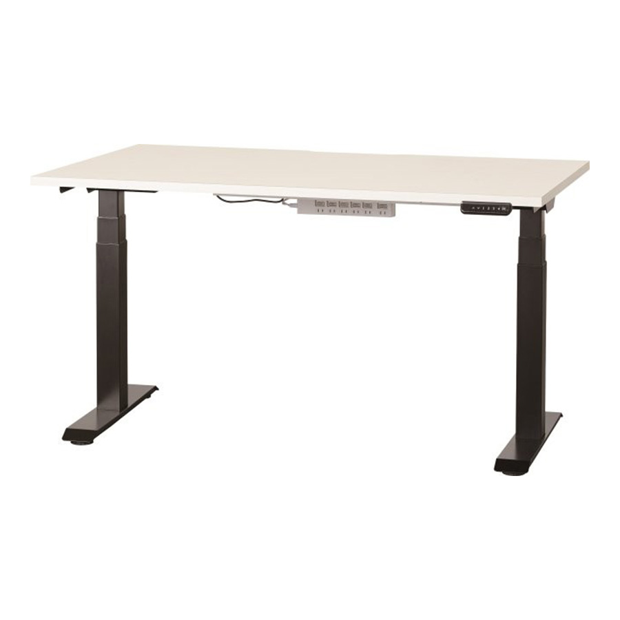 天板カラー／ウッディホワイト、脚部カラー／ブラック