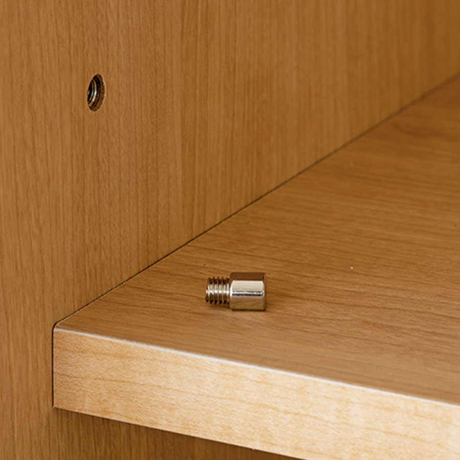 棚受けネジ式金ダボ