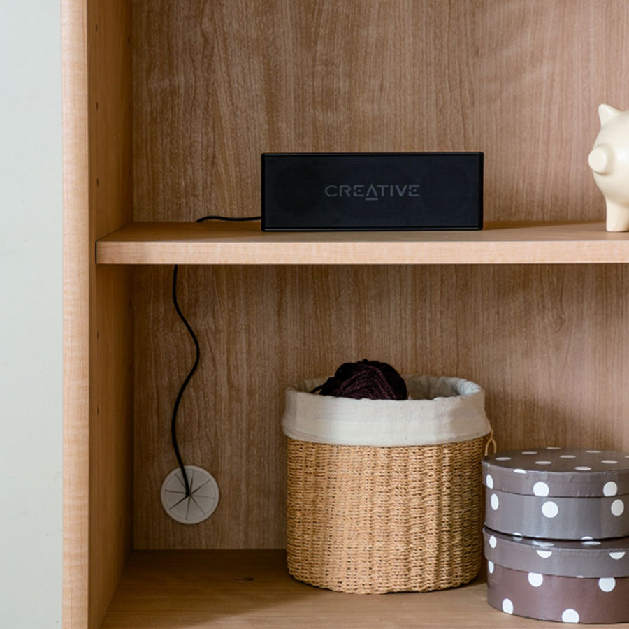 配線コード穴付き