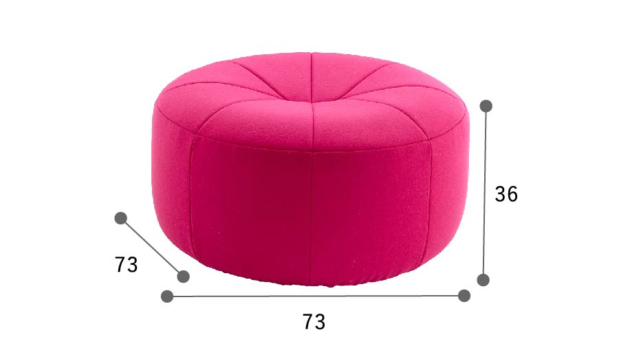 リーンロゼ　パンプキン　ワインレッド  2脚セット ligne roset ROSETPumpkin / リーン・ロゼ ロゼパンプキン 3P