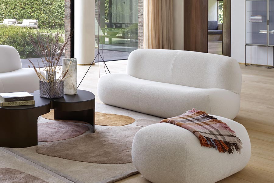 リーンロゼ　オットマン　ソファ　パフ　1P ピンク　正規品 ligne roset リーン・ロゼ ROSETPloum ロゼプルム オットマン