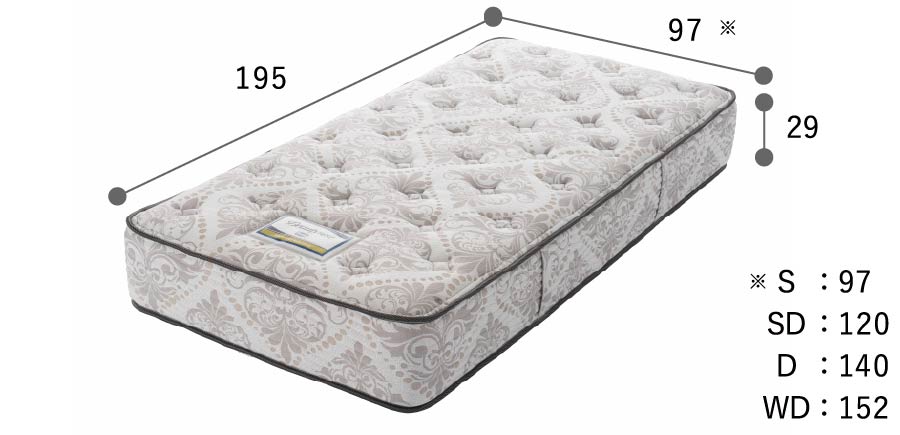 シモンズ マットレス 7.5インチ Kエグゼクティブ AB25K19