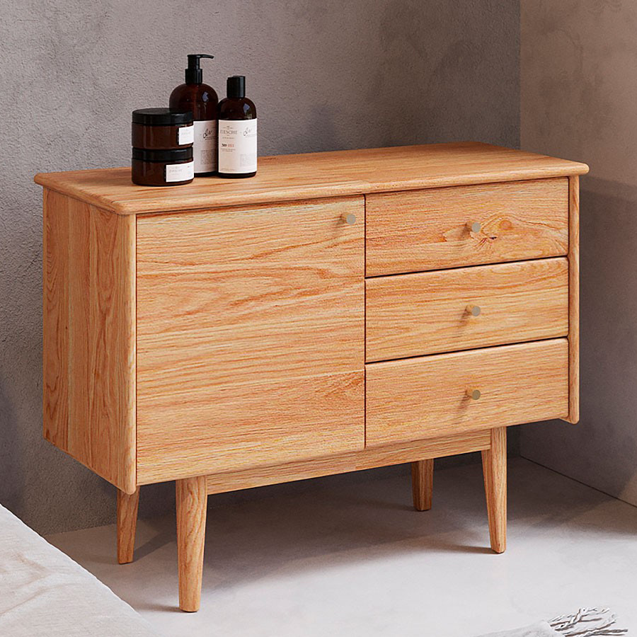 シンプルでやさしい印象のサイドボード