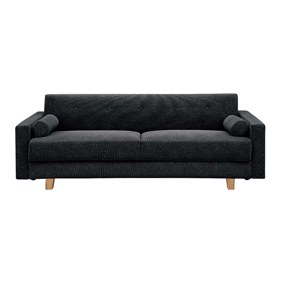 関家具 ソファベッド バサラ3 ダークブラウン