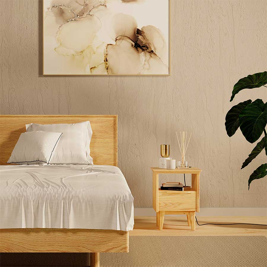 天然木の温かみとナチュラルな表情が楽しめます