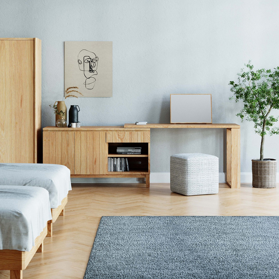 シンプルで洗練されたデザインが、幅広いインテリアに馴染みます