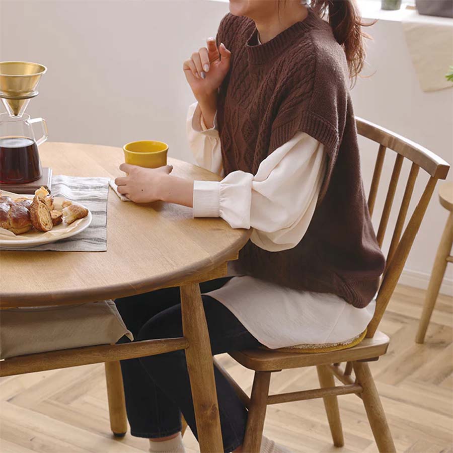 nora.（ノラ）ロジー 円形ダイニングテーブル