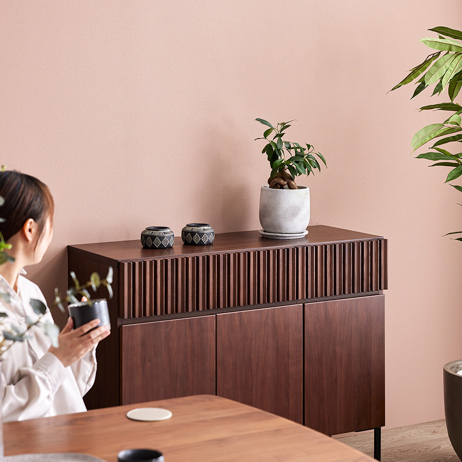 WN（ウォールナット）110サイドボード