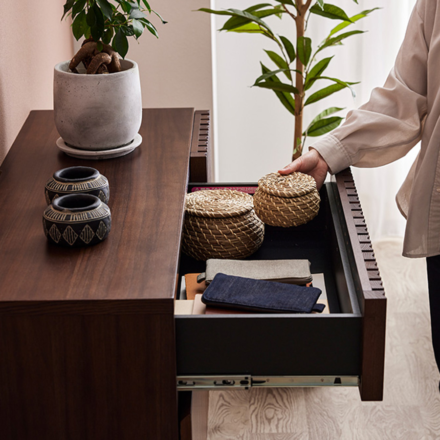 たっぷり入る引出収納