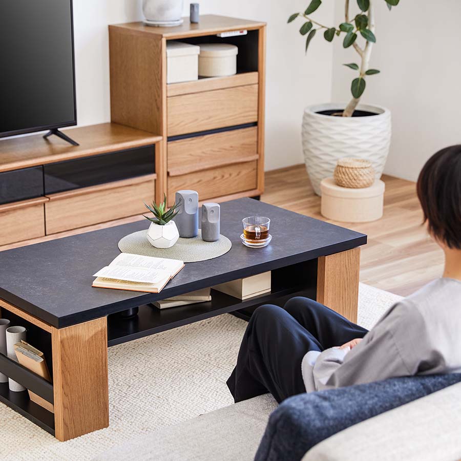 モーブル　Meuble　リビングテーブル MLT-233　ウォールナット引取限定 モーブル Meuble リビングテーブル MLT-233 ウォールナット引取限定