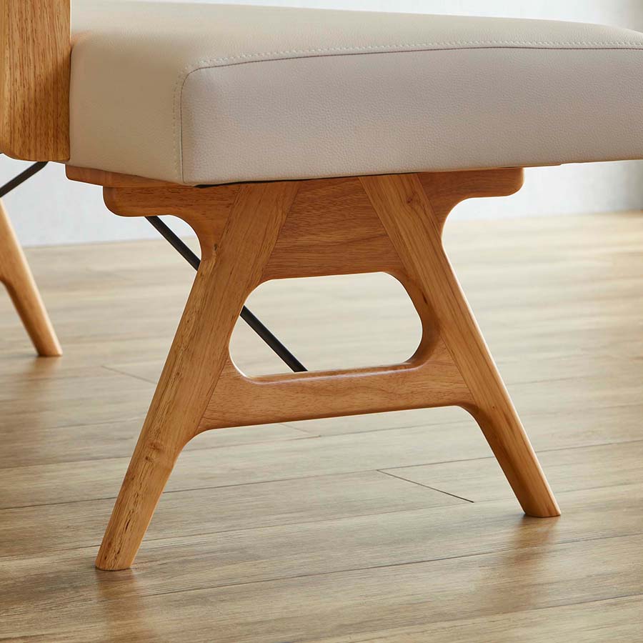 脚：オーク無垢材