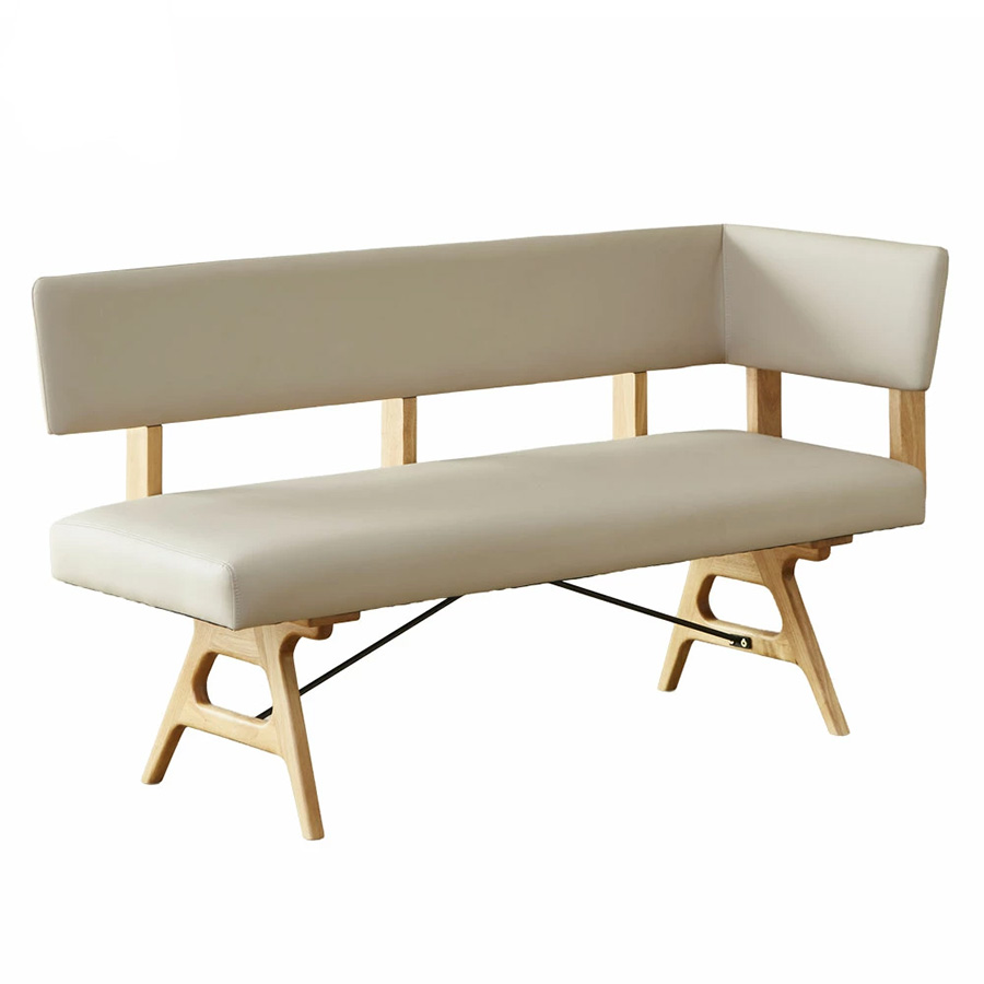 グレースチェア　オーク （座面に座って左にコーナーあり）