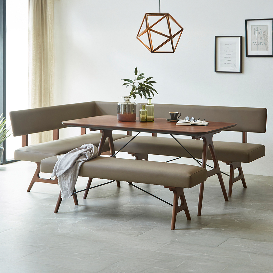 ウォールナット：テーブル150cm／150ソファ／150ソファ-L／140ベンチ