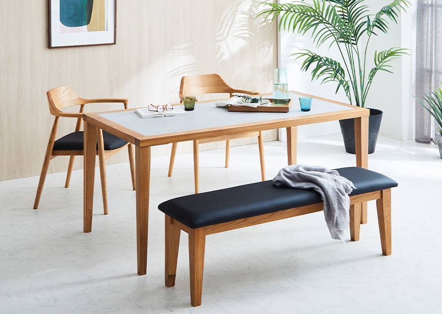 アイロスジャパン ダイニングテーブル Leap（オーク/メラミン天板）