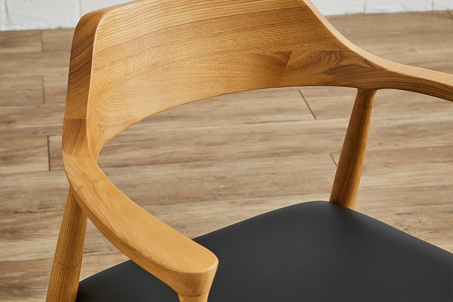 【美品】アイロスジャパン LeapⅡチェア ウォールナット色 無垢材 アイロスジャパン ダイニングチェア Leap Ⅱ chair