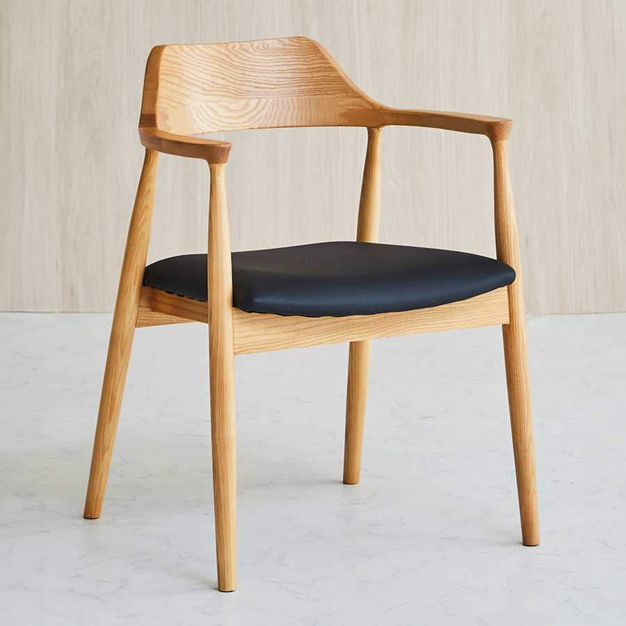 【美品】アイロスジャパン LeapⅡチェア ウォールナット色 無垢材 アイロスジャパン ダイニングチェア Leap Ⅱ chair