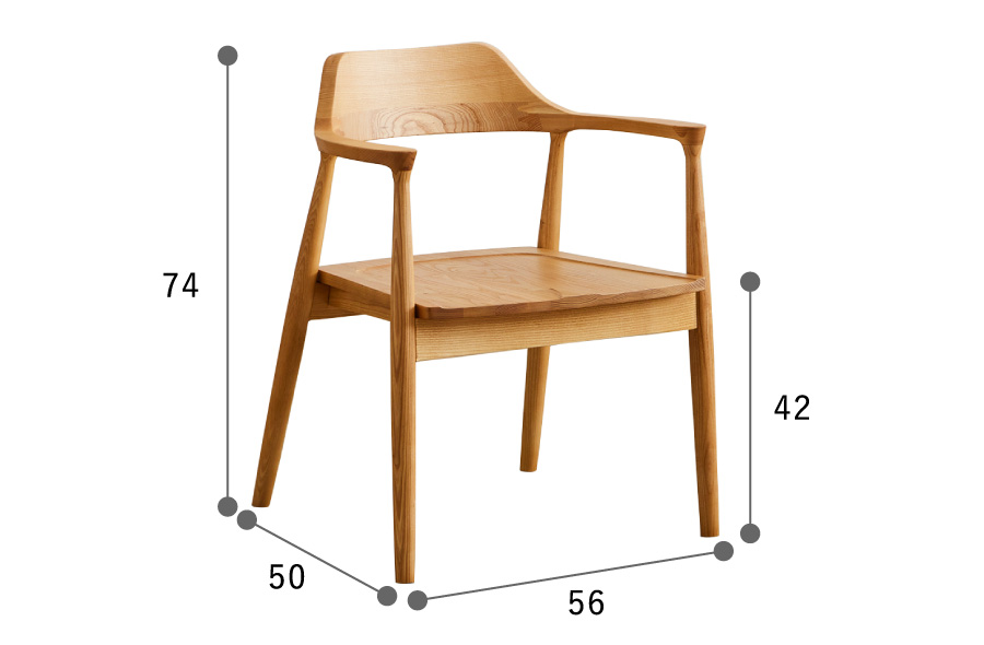 アイロスジャパン ダイニングチェア Leap 板座 chair