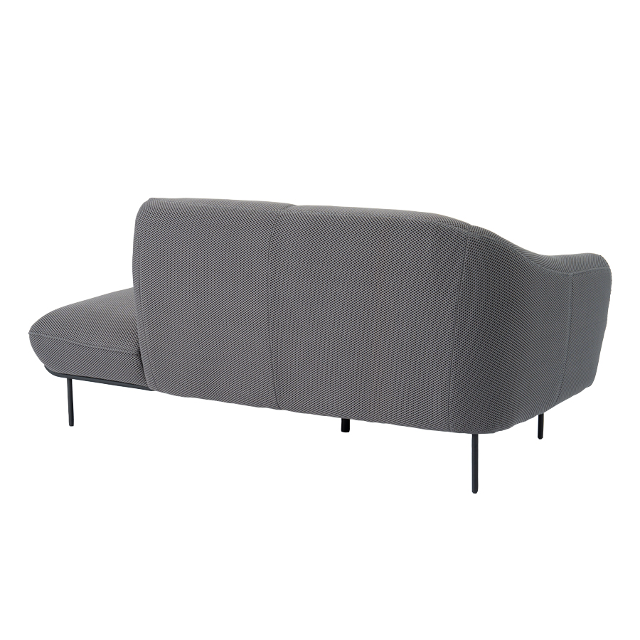 二人掛け 片肘ソファ オーバル型ソファ 片肘2人掛けソファ Ciel（シエル）